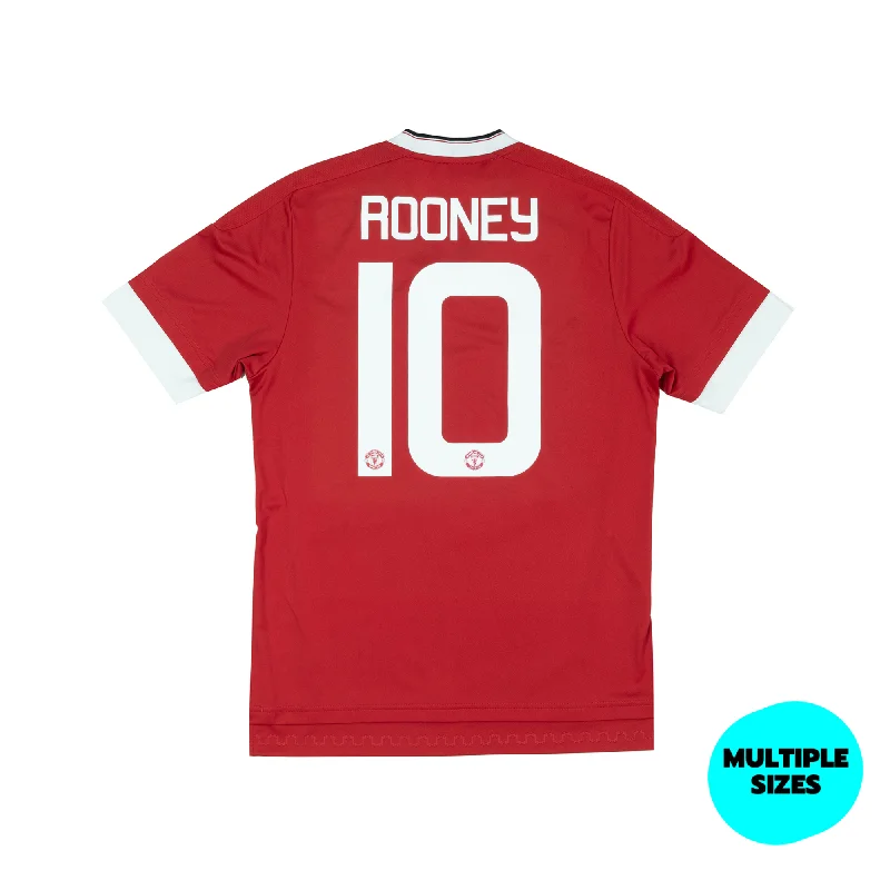 MANCHESTER UNITED 2015-16 HOME SHIRT - ROONEY 10 - 8/10