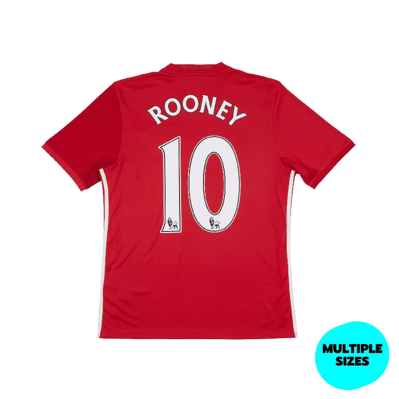 MANCHESTER UNITED 2016-17 HOME SHIRT - ROONEY 10 - 8/10