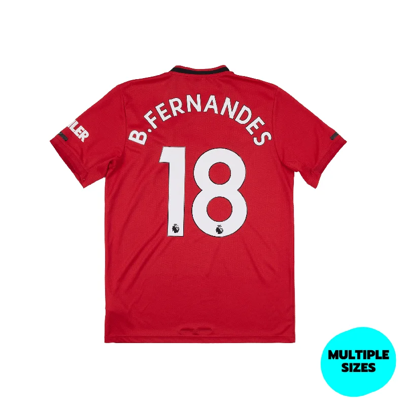 MANCHESTER UNITED 2019-20 HOME SHIRT - FERNANDES 18 - 8/10