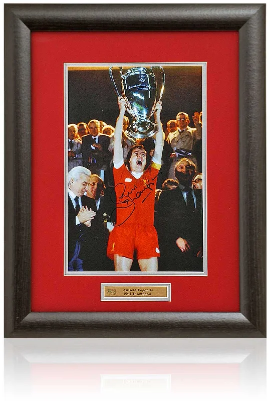 Phil Thompson Liverpool Legend Hand Signed 12x8'' European Cup Photograph COA