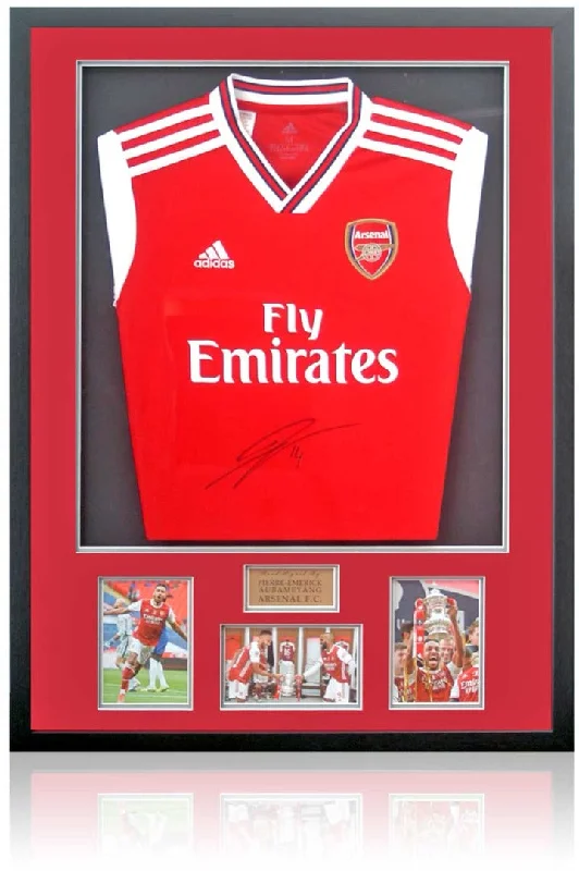 Pierre-Emerick Aubameyang Hand Signed Arsenal Shirt AFTAL COA