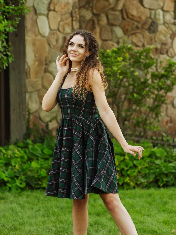 **PRE-ORDER** The Leading Lady Dress in Homeland Plaid