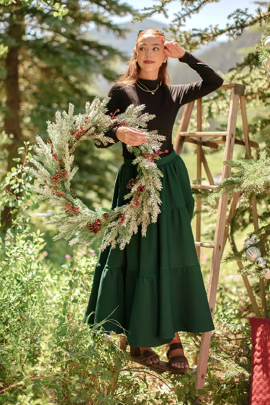 **PRE-ORDER** The Madonna Skirt in Evergreen