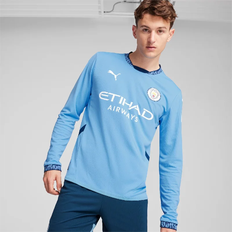 Man City 24/25 Home LS Football Shirt