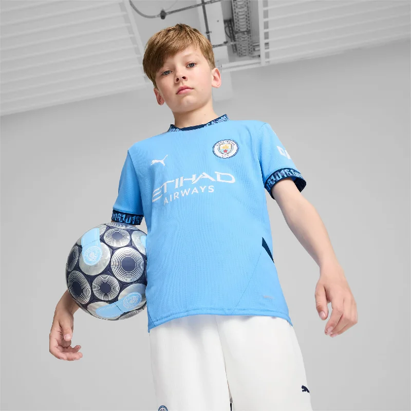 Man City 24/25 Home Football Shirt Jnr