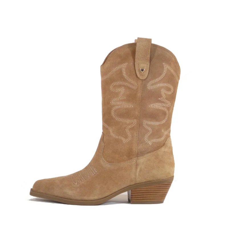 Racketeer Suede Cowboy Boots