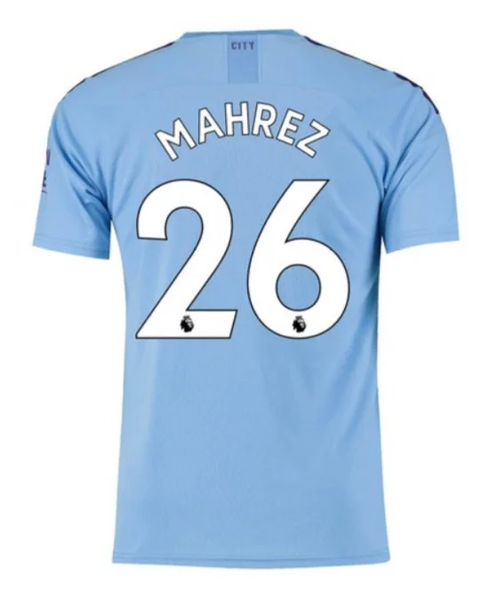 Riyad Mahrez Manchester City 19/20 Home Jersey