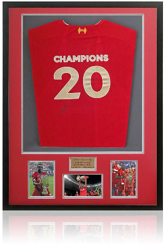 Sadio Mane Liverpool Legend Hand Signed Football Shirt AFTAL COA