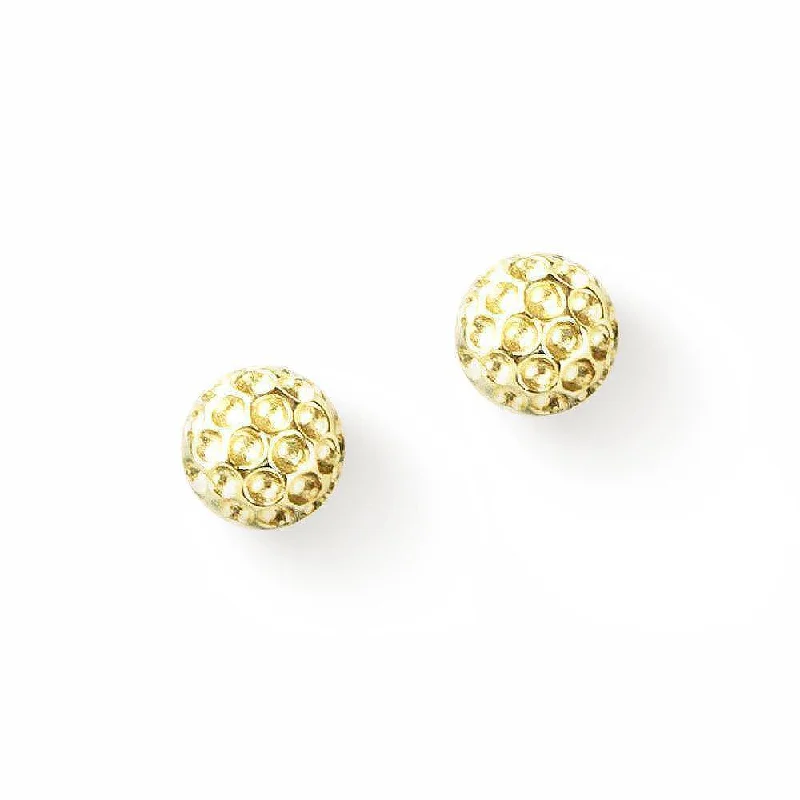 Gold Golf Ball Earrings