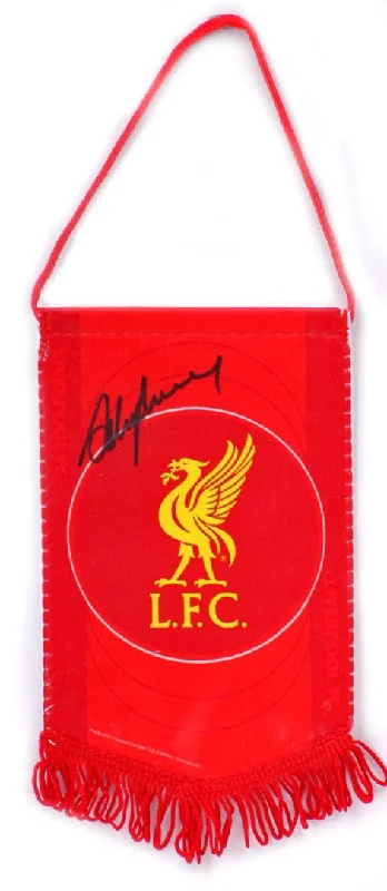 Steve Heighway Hand Signed Liverpool FC Mini Pennant AFTAL COA