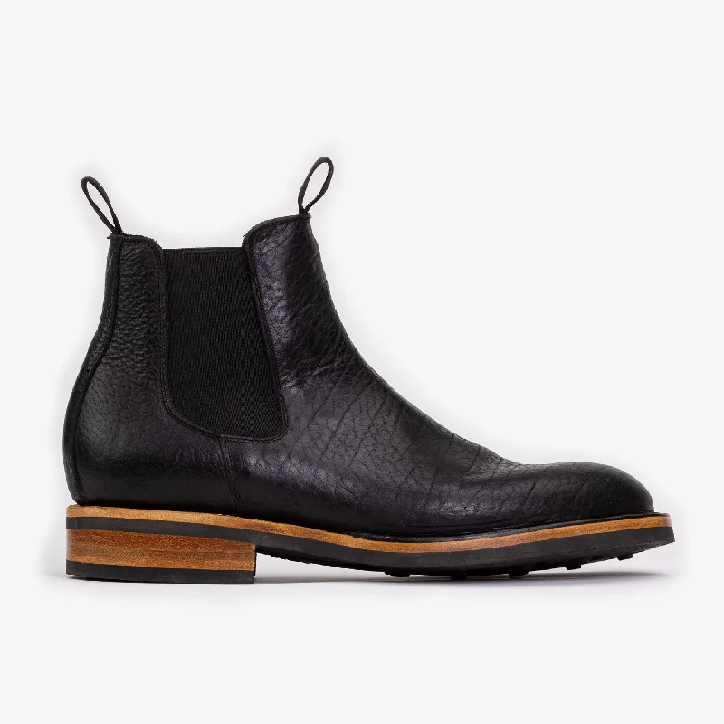 Stitchdown Legion Boot in Black Bison