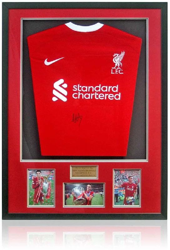 Trent Alexander-Arnold Liverpool Hand Signed Framed Shirt AFTAL COA